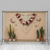 Lofaris Boho Floral Cactus Sweet Lovely Wedding Backdrop
